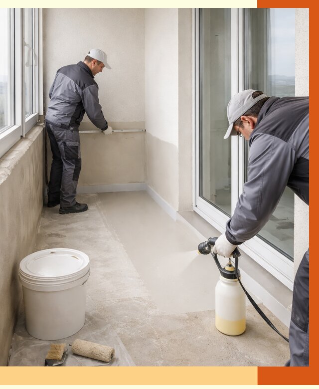 Утепление балкона жидкой теплоизоляцией в Фрязино от 5971 руб./м2 | ТепломастерФрз