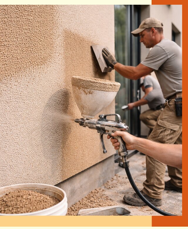 Утепление фасада жидкой пробкой в Фрязино от 4985 руб./м² под ключ | ТепломастерФрз