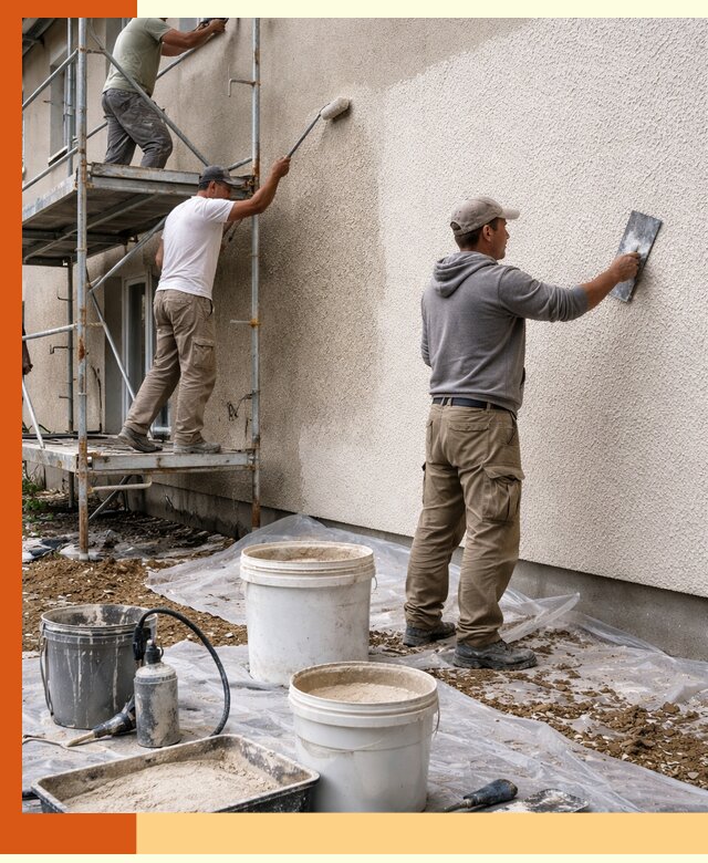 Утепление фасада жидкой пробкой в Фрязино