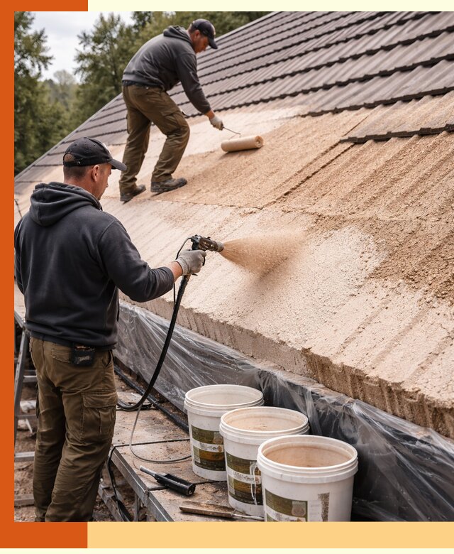 Утепление кровли жидкой пробкой в Фрязино для домов и зданий
