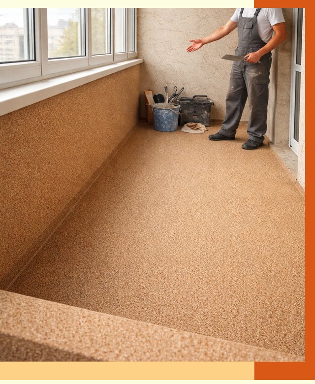 Утепление балкона жидкой пробкой в Фрязино от 3791 руб/м² под ключ | ТепломастерФрз