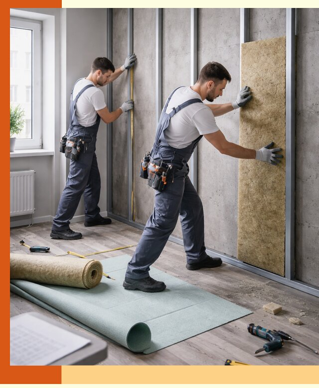 Шумоизоляция квартиры под ключ в Фрязино — профессионально и гарантированно