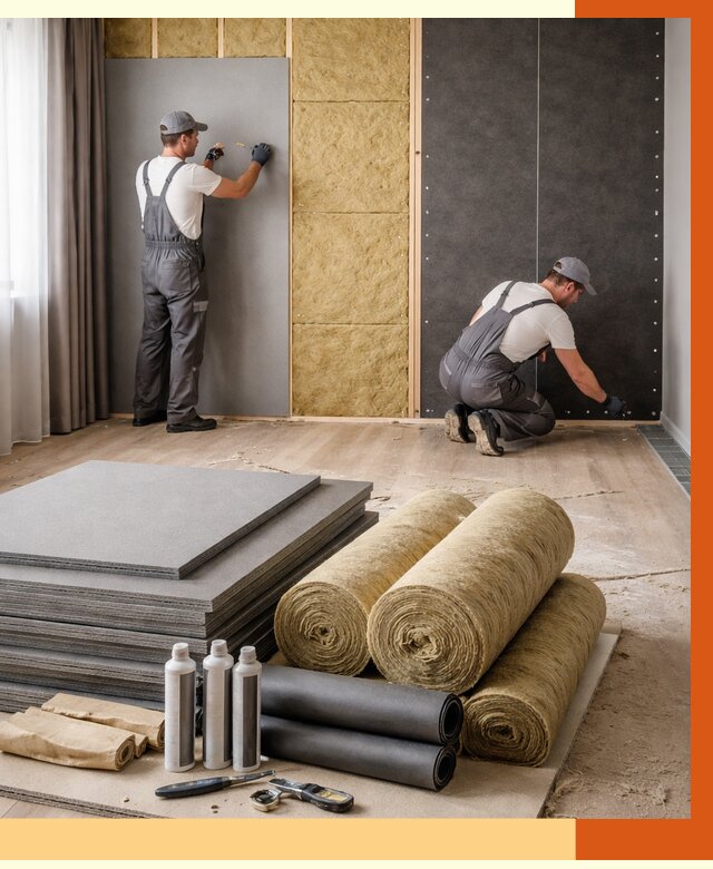 Шумоизоляция дома в Фрязино от 4673 руб/м2 — комплексная звукоизоляция под ключ | ТепломастерФрз