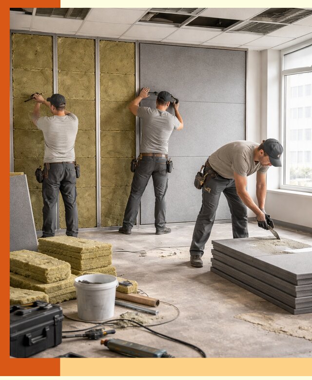 Профессиональная шумоизоляция офисов в Фрязино для комфорта сотрудников