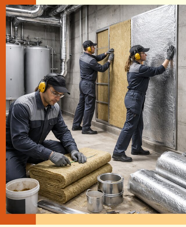 Шумоизоляция котельной в Фрязино: профессиональный монтаж и материалы