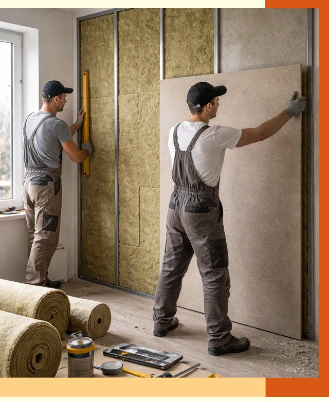 Шумоизоляция стен в Фрязино от 4673 руб/м2 — звукоизоляция стен под ключ | ТепломастерФрз