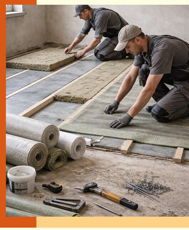 Шумоизоляция пола в Фрязино — профессиональная звукоизоляция помещений