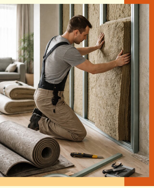 Шумоизоляция перегородок в Фрязино от 1714 руб. за м2 — ТепломастерФрз