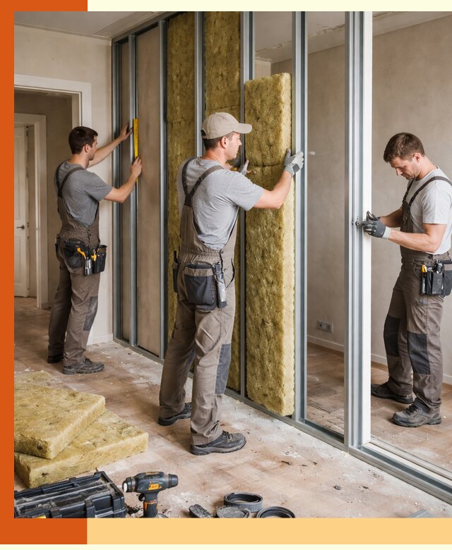 Шумоизоляция межкомнатных перегородок в Фрязино эффективно и надёжно