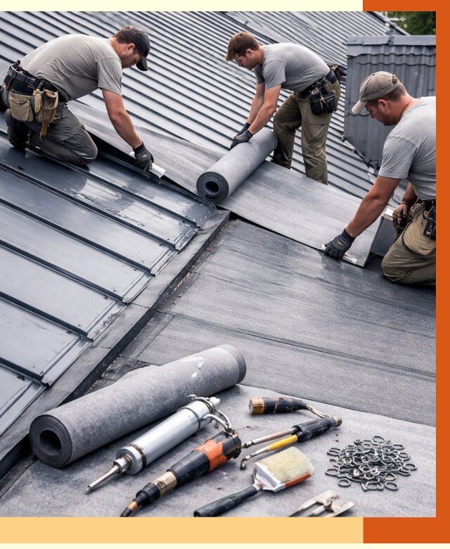 Гидроизоляция металлической кровли полимочевиной в Фрязино от 8827 руб. | ТепломастерФрз