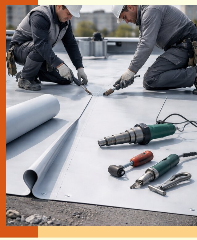 Гидроизоляция мембранной кровли в Фрязино: монтаж и ремонт быстро