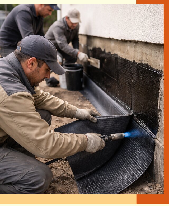 Гидроизоляция цоколя и отмостки в Фрязино от 8827 руб. — ТепломастерФрз