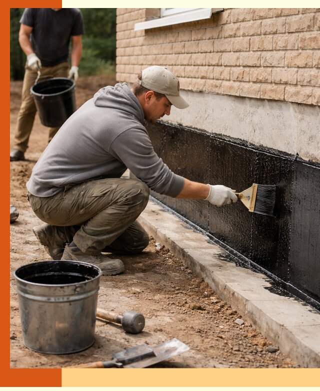 Гидроизоляция цоколя домов и зданий в Фрязино эффективными методами