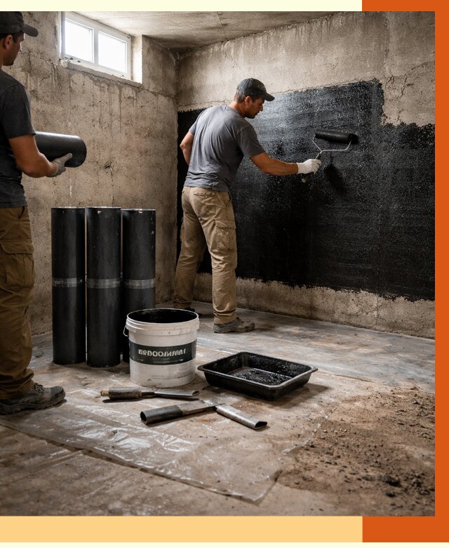 Гидроизоляция подвала в Фрязино от 3635 руб. под ключ | Профессионально — ТепломастерФрз