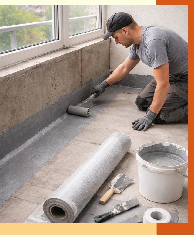 Профессиональная гидроизоляция балкона в Фрязино от 4362 руб. | ТепломастерФрз