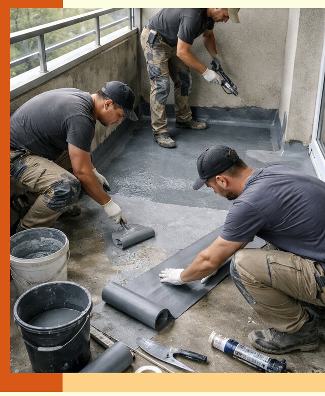 Гидроизоляция балкона в Фрязино: надежная защита от протечек