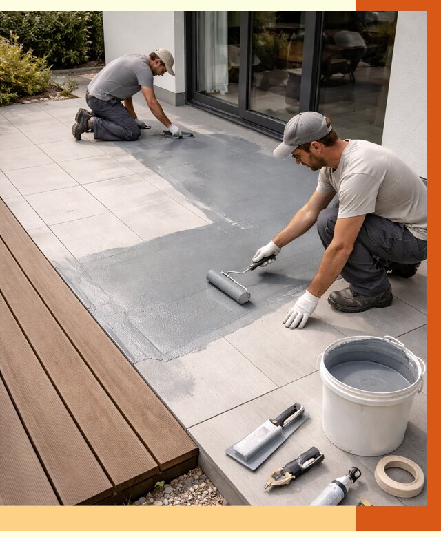 Гидроизоляция террасы в Фрязино под ключ от 7789 руб./м² | ТепломастерФрз