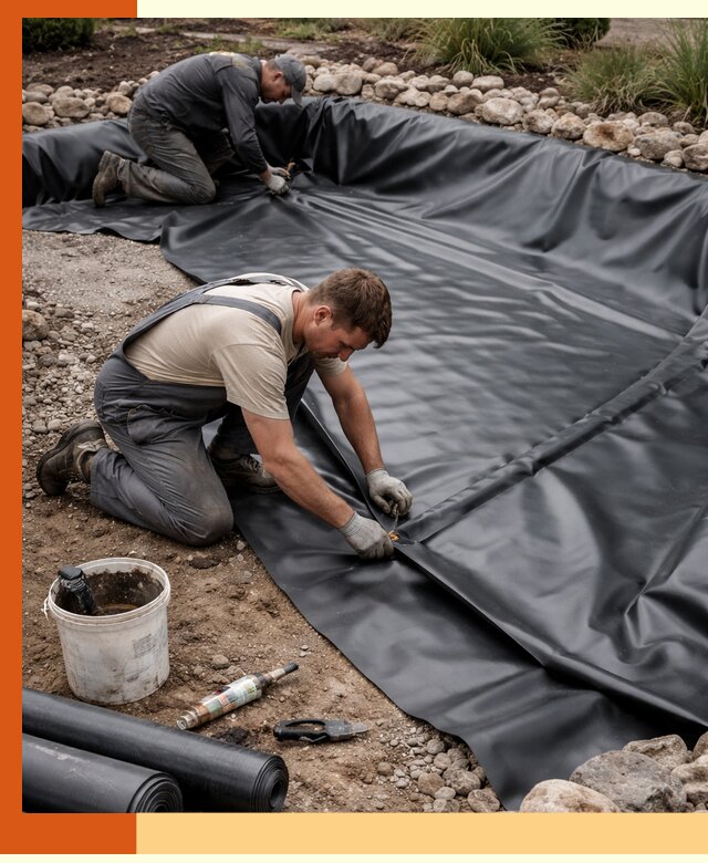 Гидроизоляция пруда в Фрязино: надежная защита и герметизация