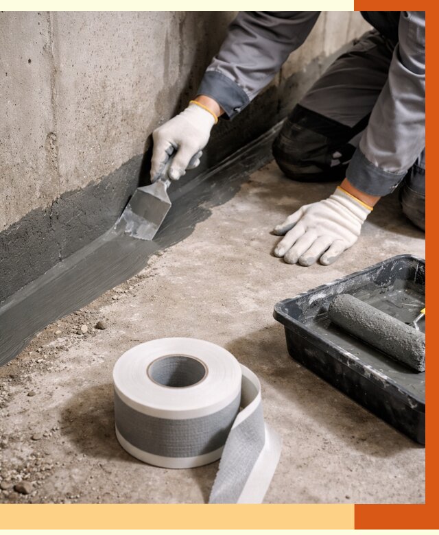 Гидроизоляция швов и герметизация стыков в Фрязино от 1298 руб. | ТепломастерФрз