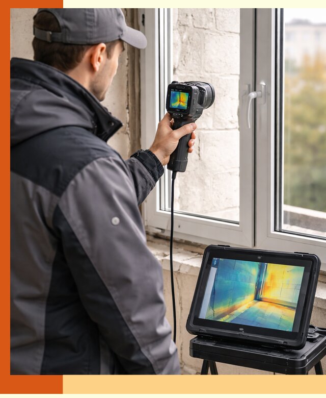 Тепловизионное обследование дома в Фрязино для выявления утечек тепла