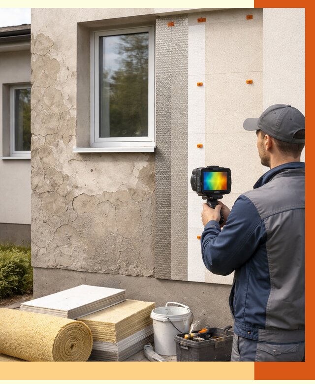 Тепловизионное обследование фасада в Фрязино от 4673 руб. под ключ | ТепломастерФрз