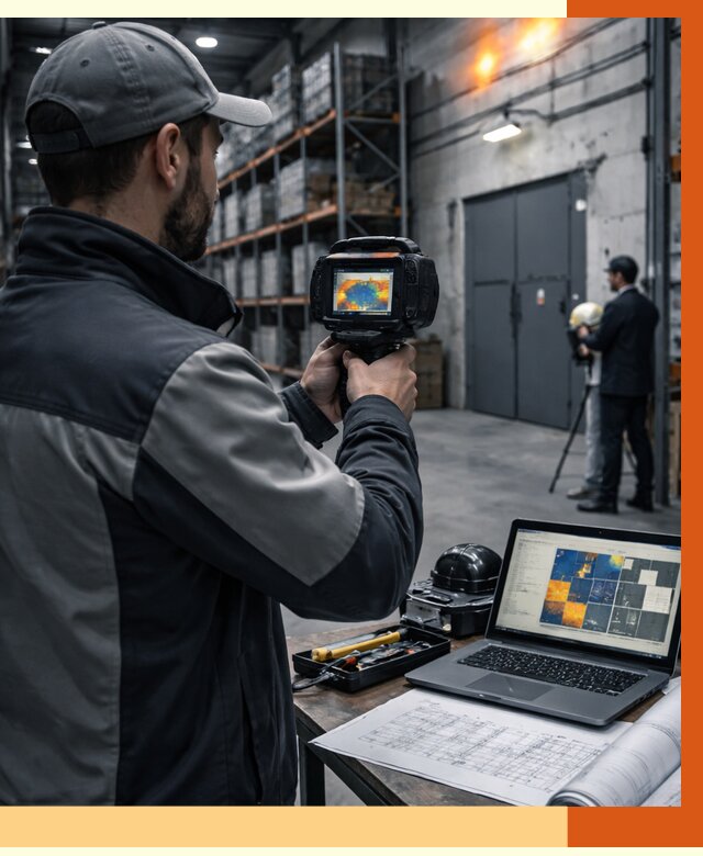 Тепловизионное обследование склада в Фрязино от 6750 руб. | ТепломастерФрз