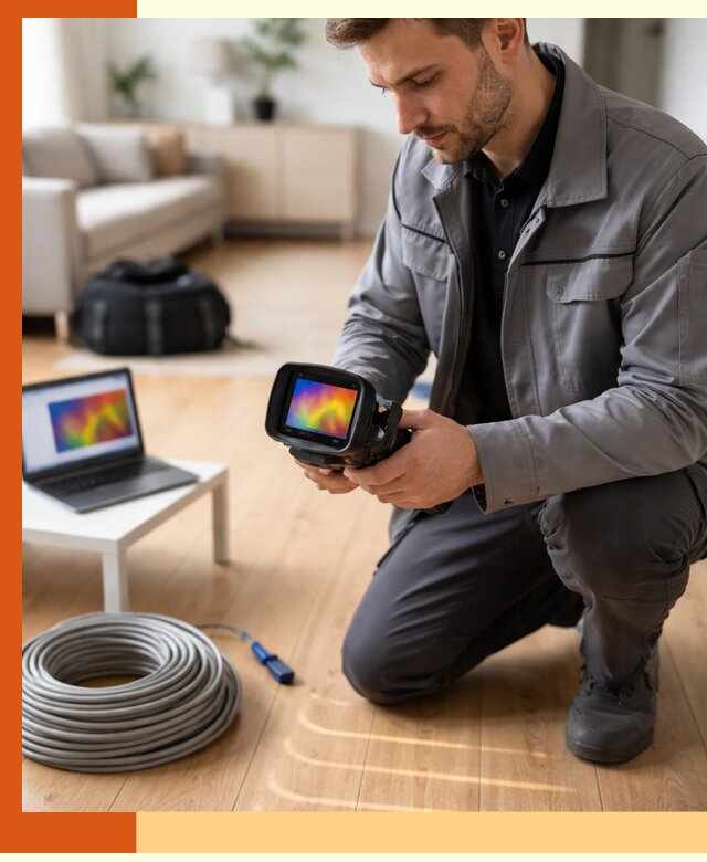 Тепловизионное обследование тёплого пола в Фрязино для точной диагностики