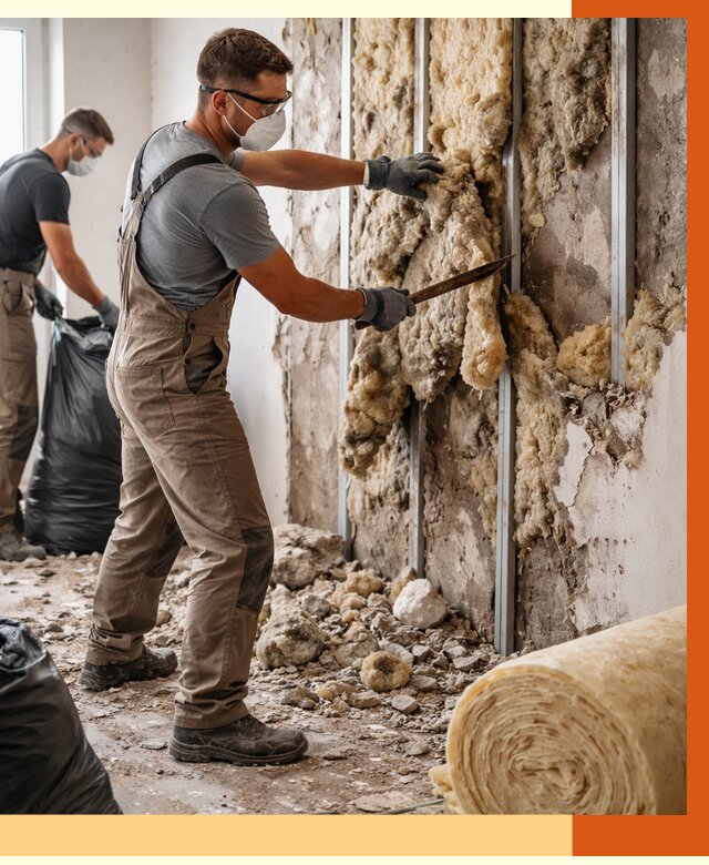 Демонтаж старого утеплителя в Фрязино от 3635 руб. — работы под ключ | ТепломастерФрз