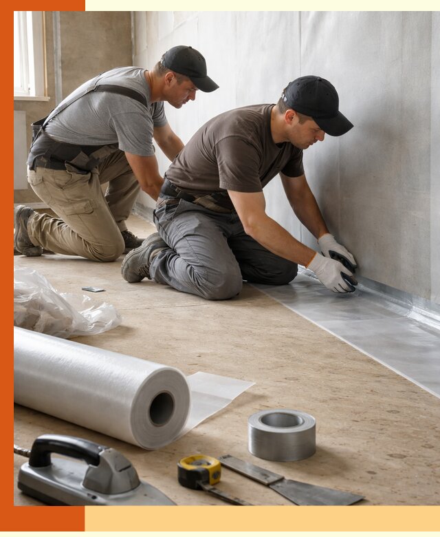 Монтаж пароизоляции для дома и помещений в Фрязино