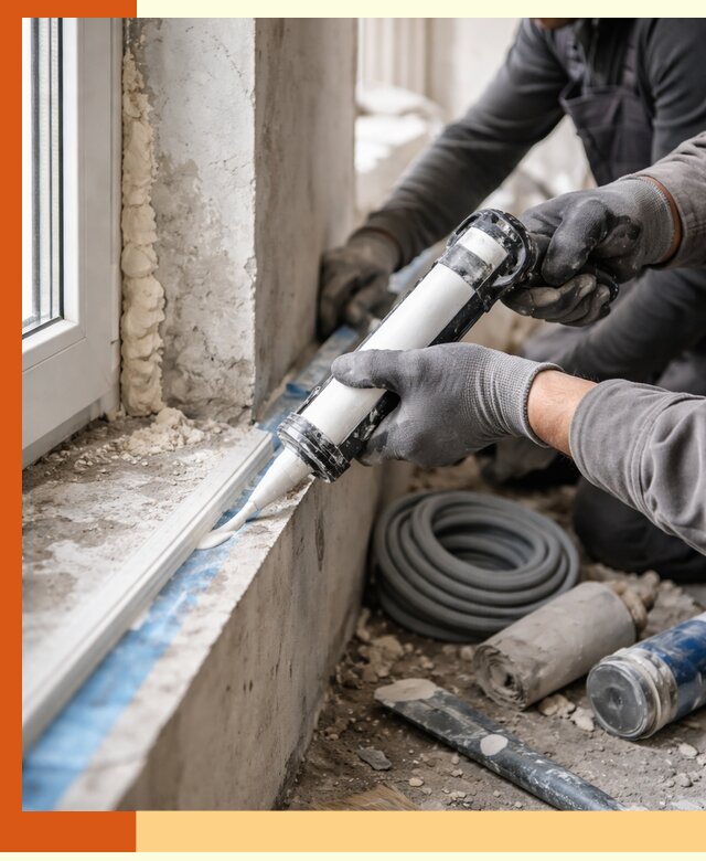 Герметизация стыков и примыканий зданий в Фрязино