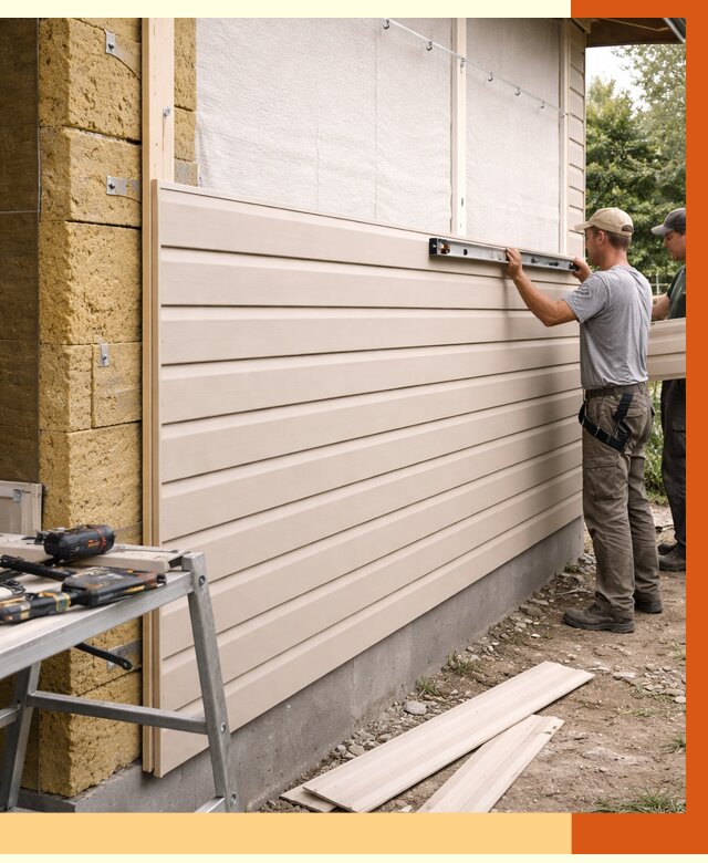 Монтаж сайдинга после утепления в Фрязино от 1921 руб. — обшивка и облицовка | ТепломастерФрз